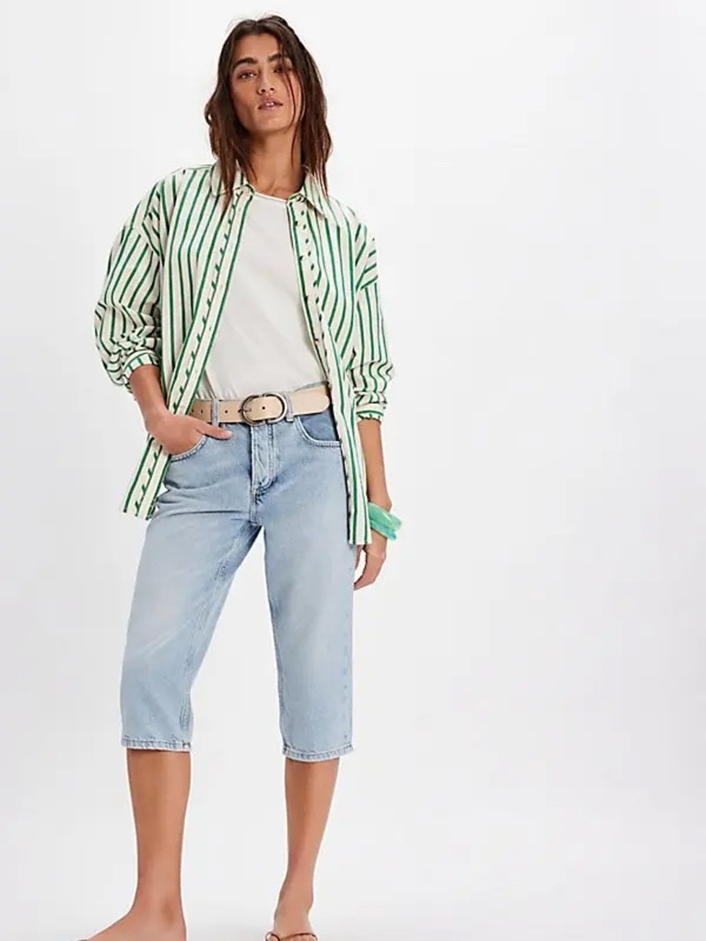 Free People Sun City High-Rise Capri Size 27